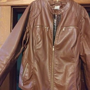 Brown plus jacket